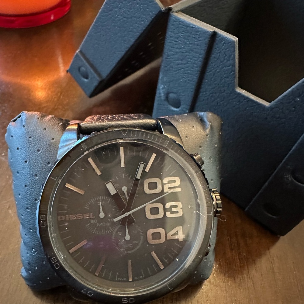 Diesel Black and Silver Men's Watch